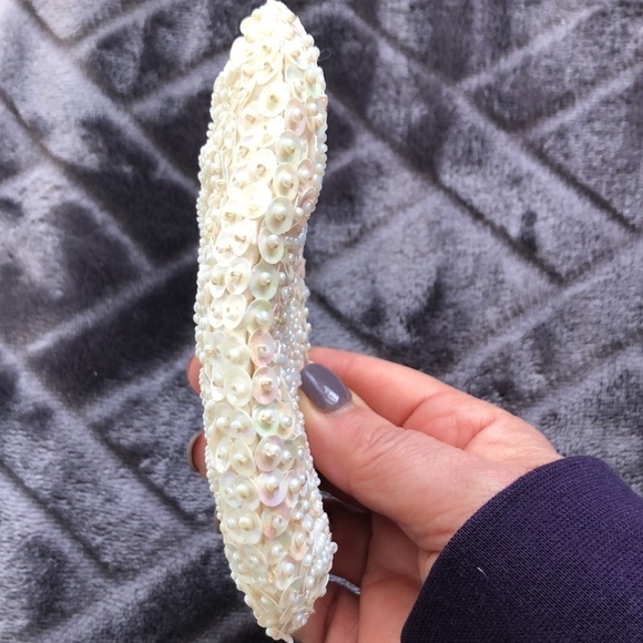 Vintage Handmade Delill Sequined and Beaded Coin Purse - Picture 7 of 8